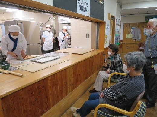 そば打ち見学
